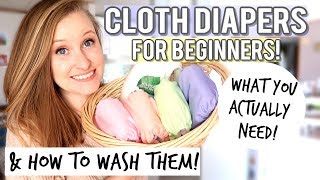 CLOTH DIAPERS FOR BEGINNERS  CLOTH DIAPER ROUTINE [upl. by Lamraj]