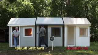 FireGuard E84 Intumescent Coating Demonstration [upl. by Airretnahs]