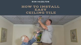 How to Install Easy Ceiling Tile [upl. by Missi490]