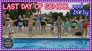 LAST DAY OF SCHOOL POOL PARTY CELEBRATION [upl. by Animor]