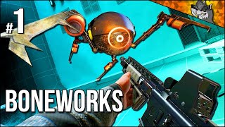 BONEWORKS  Part 1  Fighting Nullbodies On The Streets With Physics [upl. by Naujuj]