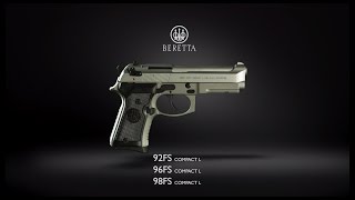 Beretta 92FS Compact L Inox M9A1 [upl. by Annawik]