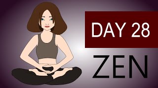 Zen Meditation  Guided Zen Buddhism Meditation Zazen  Day 28 [upl. by Savina]