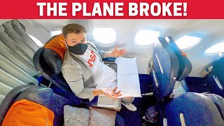 THE PLANE BROKE Aeroflot Sukhoi Superjet Business Class Crazy Experience [upl. by Sualokin]