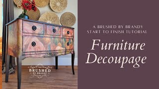 Furniture Decoupage for beginners [upl. by Inaoj373]