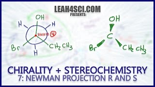 Newman Projection Stereochemistry R amp S Trick Chirality Vid 7 [upl. by Coppins]