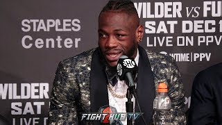 DEONTAY WILDERS FULL POST FIGHT PRESS CONFERENCE  WILDER VS FURY POST FIGHT [upl. by Anohsal]