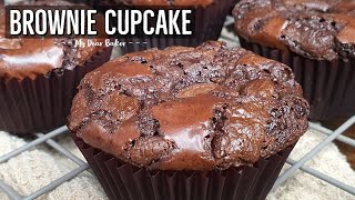 BROWNIE CUPCAKE  Easy Fudgy Brownie Cupcake Recipe [upl. by Vaughan]