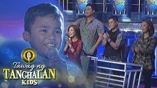 Tawag ng Tanghalan Kids Francis gets a standing ovation [upl. by Gefen614]