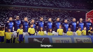 ItaliaSvezia linno nazionale cantato da San Siro è da brividi [upl. by Jeffrey368]