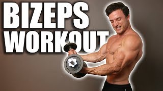 Schnellster Muskelaufbau für den Bizeps  Workout im Hypertrophiebereich [upl. by Nahor572]