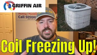 Heat Pump FREEZING UP ICE on COIL [upl. by Campman463]