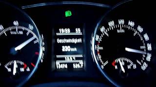 Skoda Superb 36 V6 acceleration 0240 [upl. by Anayi]