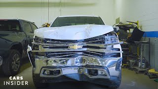 How Wrecked Cars Are Repaired  Cars Insider [upl. by Neveda]