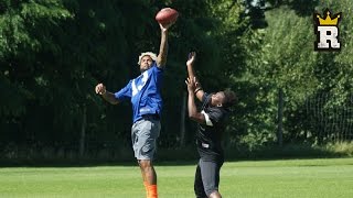 KSI ATTEMPTS ODELL BECKHAM JRs ONE HANDED CATCH  Rulem Sports [upl. by Trill]