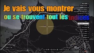 GTA 5 CHASSES AU TRESOR Tout les emplacement des indices Revolver de Read dead 2 [upl. by Elvis]