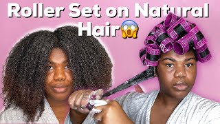 How to  Roller Set on THICK Type 4 Natural Hair [upl. by Hedva]