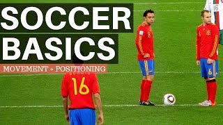 Soccer Basics For Beginners  Movement and Positioning [upl. by Euqinehs]