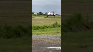 Double Bounced Landing in Dominica [upl. by Eelrebma287]