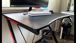 Gaming Desk  31 inch Workstation with Carbon Fiber [upl. by Comfort]