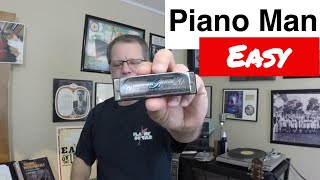 Piano Man Easy Harmonica Lesson [upl. by Vacuva]