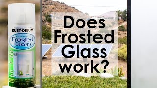 Does Frosted Glass by Rustoleum work [upl. by Mansur]