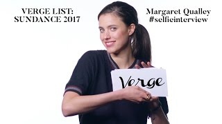 Margaret Qualley selfieinterview Verge List Sundance 2017 [upl. by Elon]