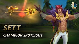 Sett Champion Spotlight  Gameplay  League of Legends [upl. by Adolph]