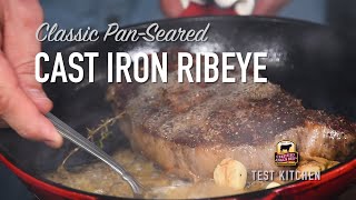 Make a Classic PanSeared Ribeye Steak Recipe [upl. by Champagne745]