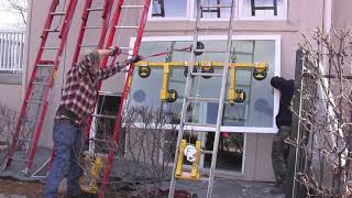 Ladder Lifter Window Installation [upl. by Nomzed]