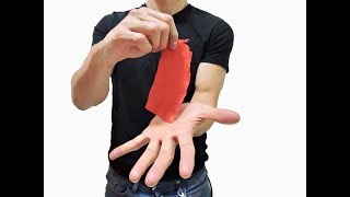 Disappearing handkerchief magic trick  Easy to learn  Tutorial [upl. by Phillada]