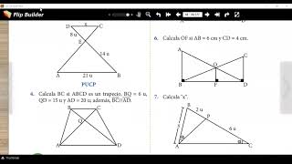 Tema 14  Semejanza de Triángulos 3° secundaria [upl. by Notlew]