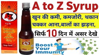 A to Z syrup  A2Z syrup  A to Z syrup ke fayde  Multivitamin syrup  A2Z syrup uses dose benefits [upl. by Nell735]