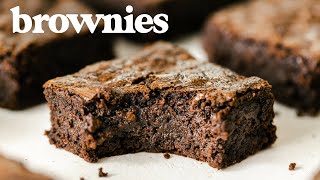 The Perfect BROWNIE  How to Make FUDGY CracklyTop Brownies [upl. by Rehpotsirhcnhoj]