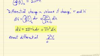 Exact Differentials amp Partial Derivatives [upl. by Fabrianna739]