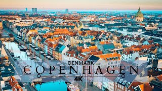 COPENHAGEN 4K Denmark 4kThe Happiest Country In The World Cinematic Drone Footage [upl. by Halpern]