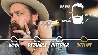 How to Trim Your Beard at Home 4 Step Tutorial  GQ [upl. by Kapeed218]