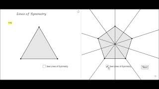 Regular Polygons Lines of Symmetry [upl. by Albertson]