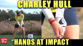 CHARLEY HULL HANDS THRU IMPACT SLOW MOTION DRIVER GOLF SWING 1080 HD [upl. by Rosanne165]