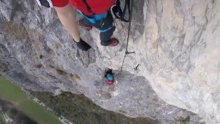 Absturz Kaiser Max Klettersteig  Via Ferrata  Climbing Fall  Martinswand [upl. by Suzann]