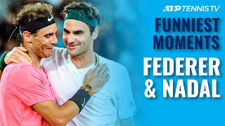 Roger Federer amp Rafael Nadal Funniest Moments in Iconic Tennis Rivalry [upl. by Cristie]