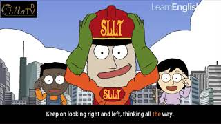 Stop Look Listen Think  LearnEnglish Kids  ELLA TV  قناة ايلا [upl. by Shanks]