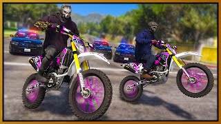 Dirt Bike Crew Embarrassed Cops in GTA 5 RP [upl. by Esimehc]