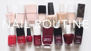 Nail Polish Routine  AtHome Manicure Tutorial Tips and Tools [upl. by Alexandro]