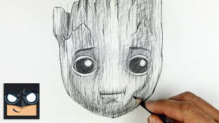 How To Draw Baby Groot  Sketch Saturday [upl. by Nnayrrehs437]