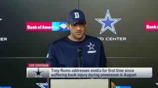 Tony Romo on Dak Prescott amp 2016 Cowboys Full Press Conference  NFL [upl. by Yaf917]