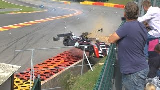 Radical big crash Spa 06 sep 2014 [upl. by Sacha]