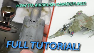 How to Airbrush Aircraft Camouflage Quick Tutorial [upl. by Johnny570]