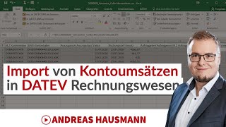 Import der Kontoumsätze in DATEV Rechnungswesen [upl. by Donohue804]