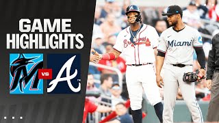 Marlins vs Braves Game Highlights 42324  MLB Highlights [upl. by Valentin]